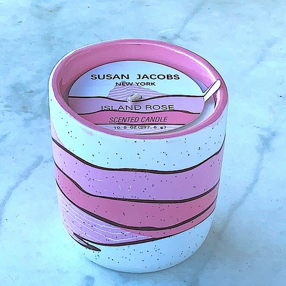 SUSAN JACOBS NEW YORK CANDLE ISLAND ROSE NEW 1 WICK 10.5 oz - Picture 3 of 4